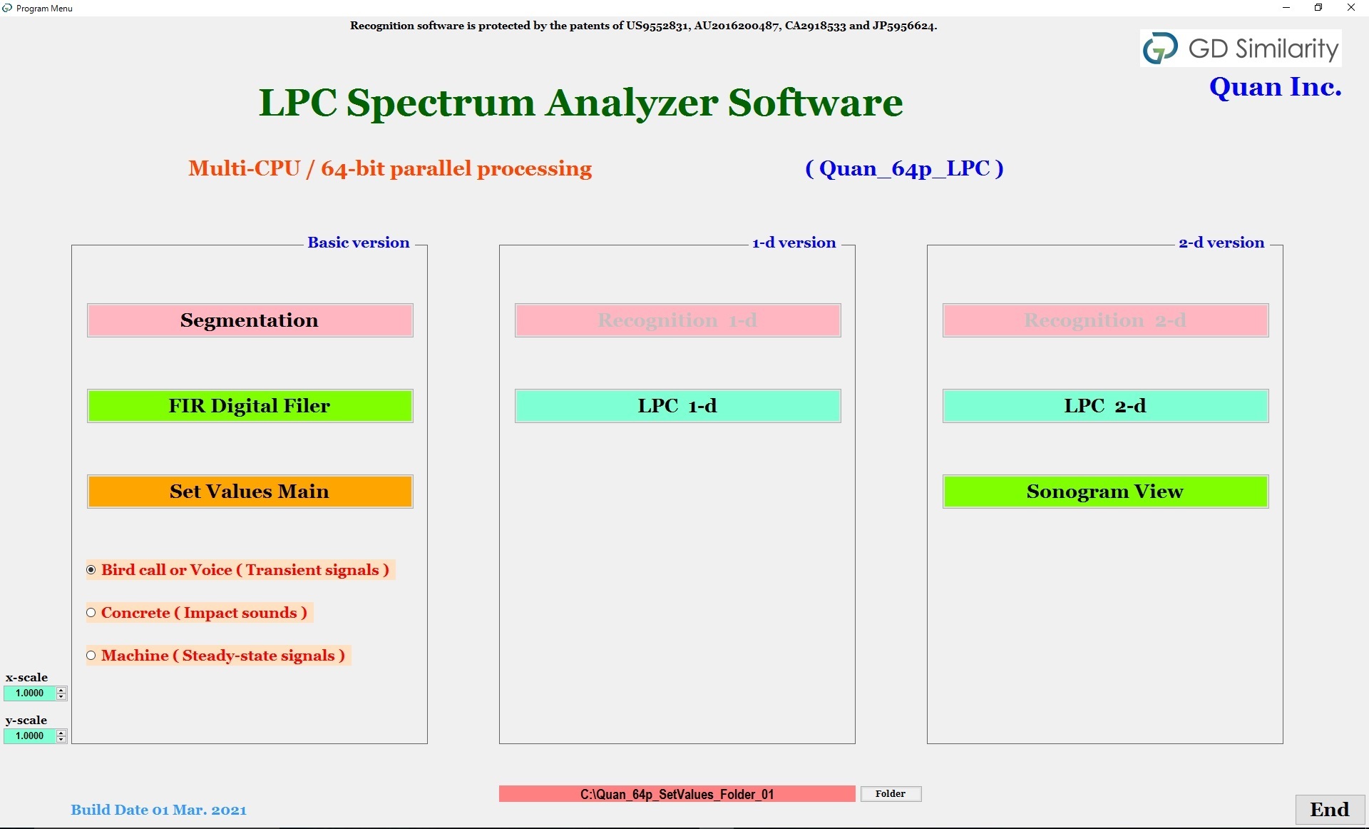LPC Spectrum Analyzer Software | GD Similarity